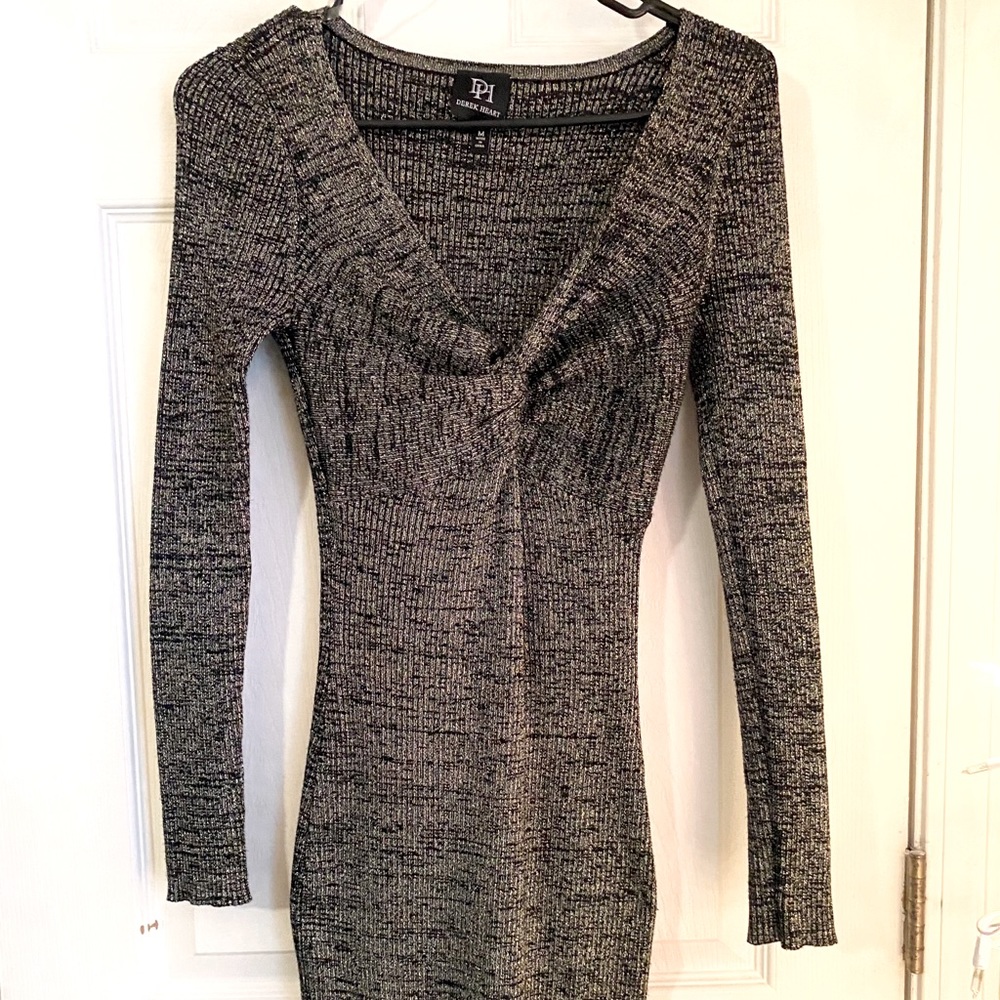 3/$25 Silver and Gold Speckled Sweater dress